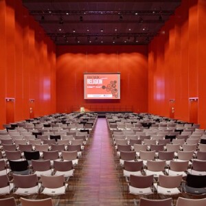 Deutsches Hygienemuseum Dresden akustische Wandverkleidung mit 12 m Hoehe v2